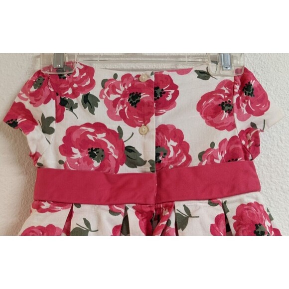 JANIE & JACK Special Occasion Floral Print Bow Party Dress w/Crenoline 18-24 mo - Picture 6 of 10